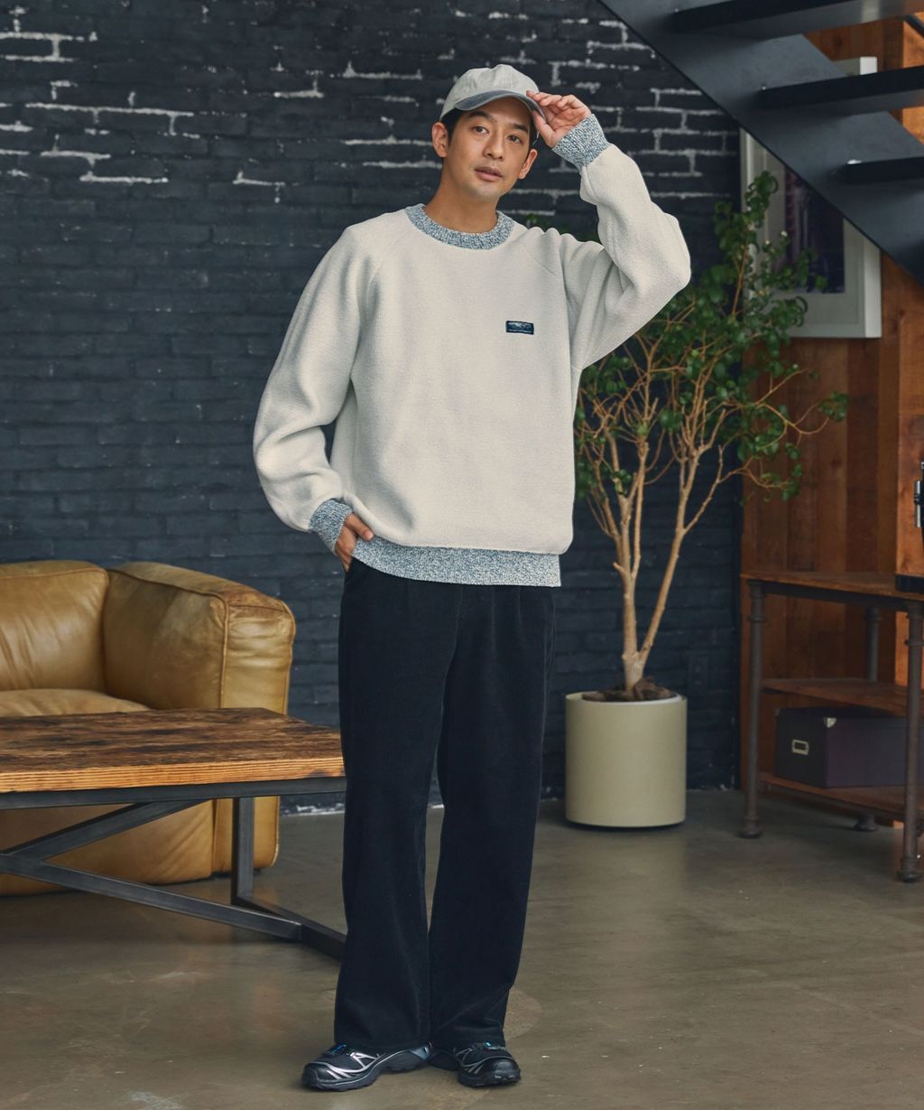 THE CRAFT CREW PRODUCTS 抗起毛球可機洗保暖磨毛紗拉格蘭針織衣_38