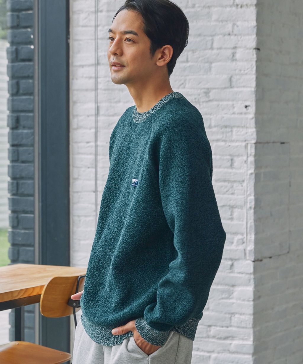 THE CRAFT CREW PRODUCTS 抗起毛球可機洗保暖磨毛紗拉格蘭針織衣_23