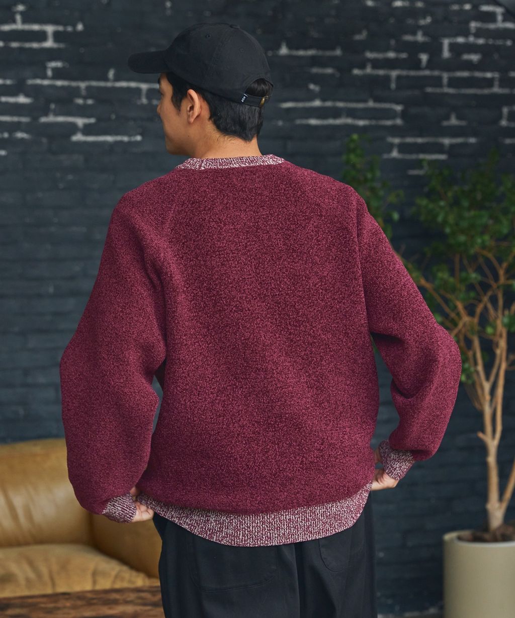 THE CRAFT CREW PRODUCTS 抗起毛球可機洗保暖磨毛紗拉格蘭針織衣_32