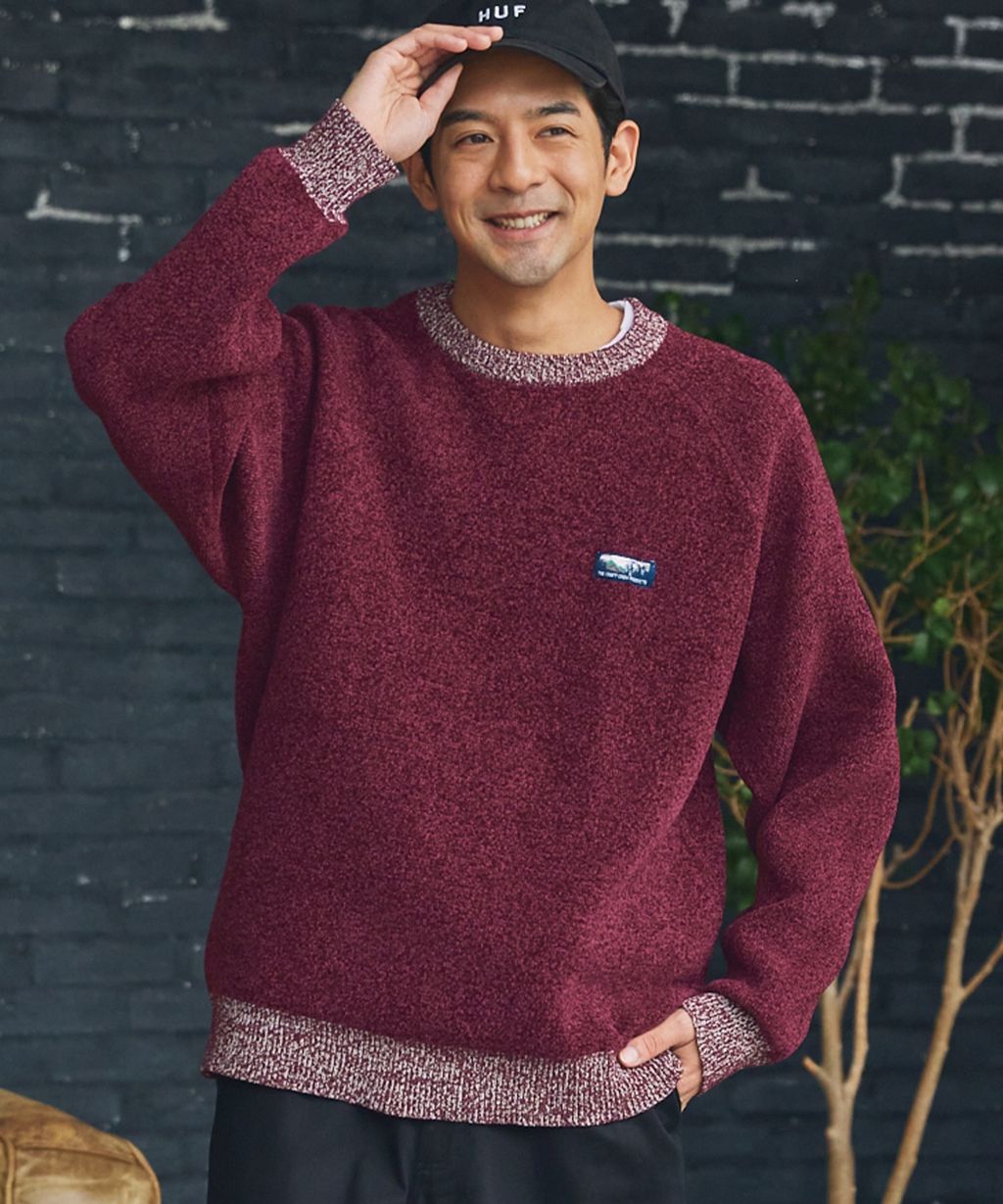 THE CRAFT CREW PRODUCTS 抗起毛球可機洗保暖磨毛紗拉格蘭針織衣_25