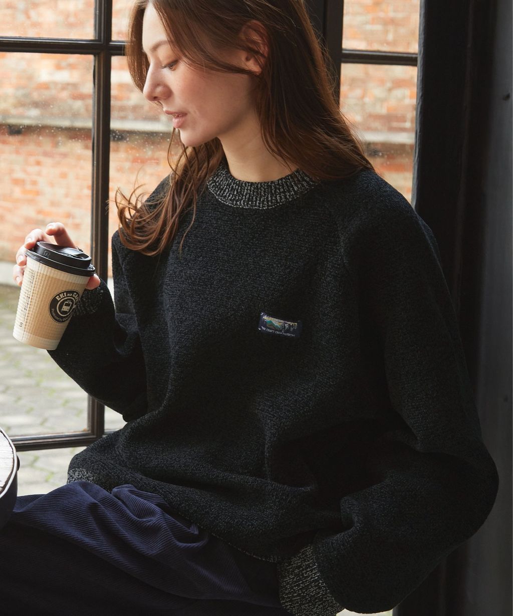 THE CRAFT CREW PRODUCTS 抗起毛球可機洗保暖磨毛紗拉格蘭針織衣_123