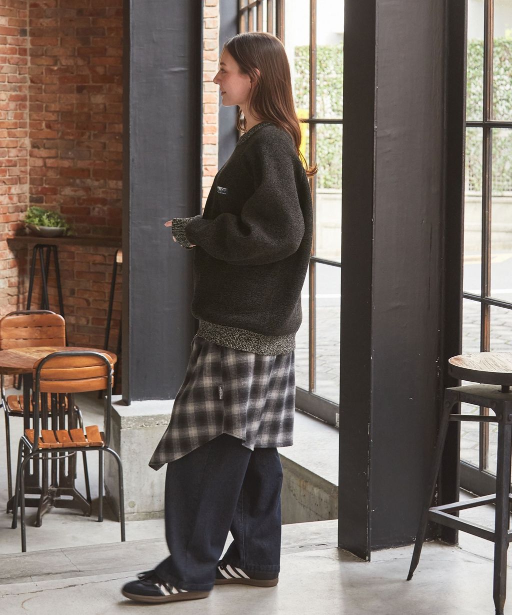 THE CRAFT CREW PRODUCTS 抗起毛球可機洗保暖磨毛紗拉格蘭針織衣_107