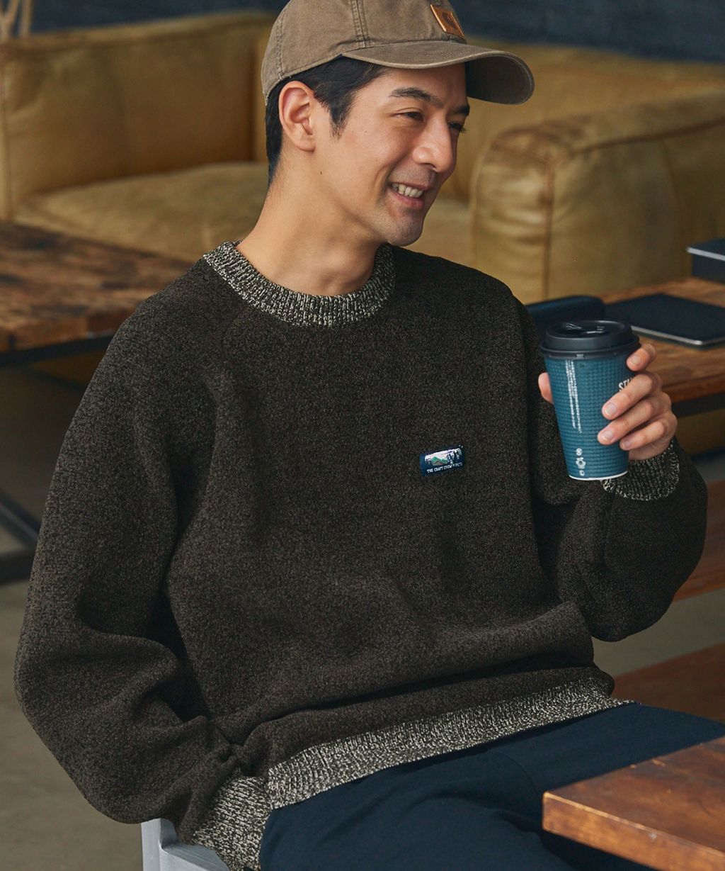 THE CRAFT CREW PRODUCTS 抗起毛球可機洗保暖磨毛紗拉格蘭針織衣_111