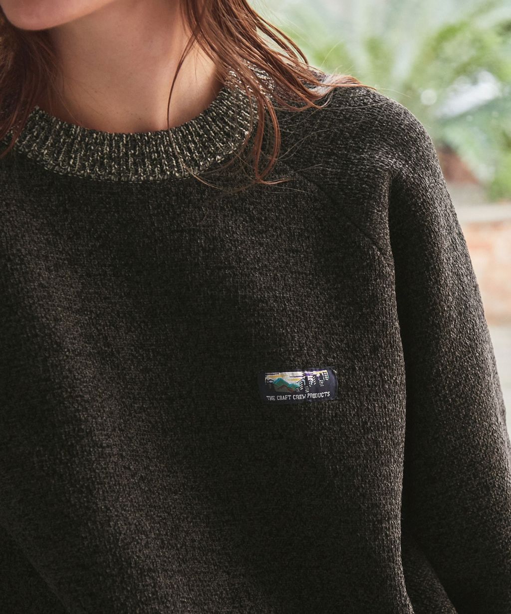 THE CRAFT CREW PRODUCTS 抗起毛球可機洗保暖磨毛紗拉格蘭針織衣_110