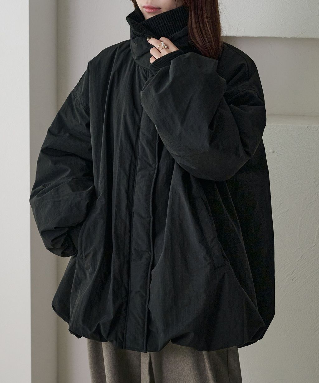 apres jour clair 寬鬆版型中棉保暖防風氣球外套_6