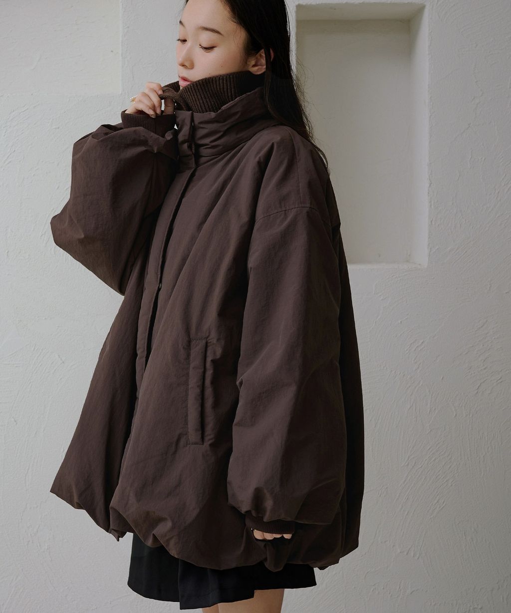 apres jour clair 寬鬆版型中棉保暖防風氣球外套_2