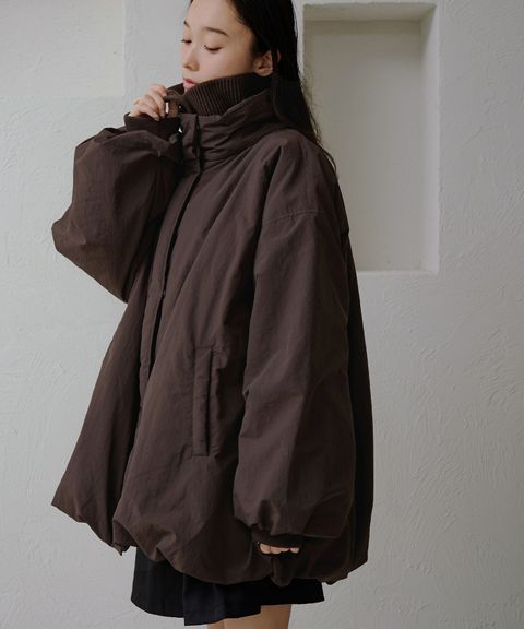 apres jour clair 寬鬆版型中棉保暖防風氣球外套_2