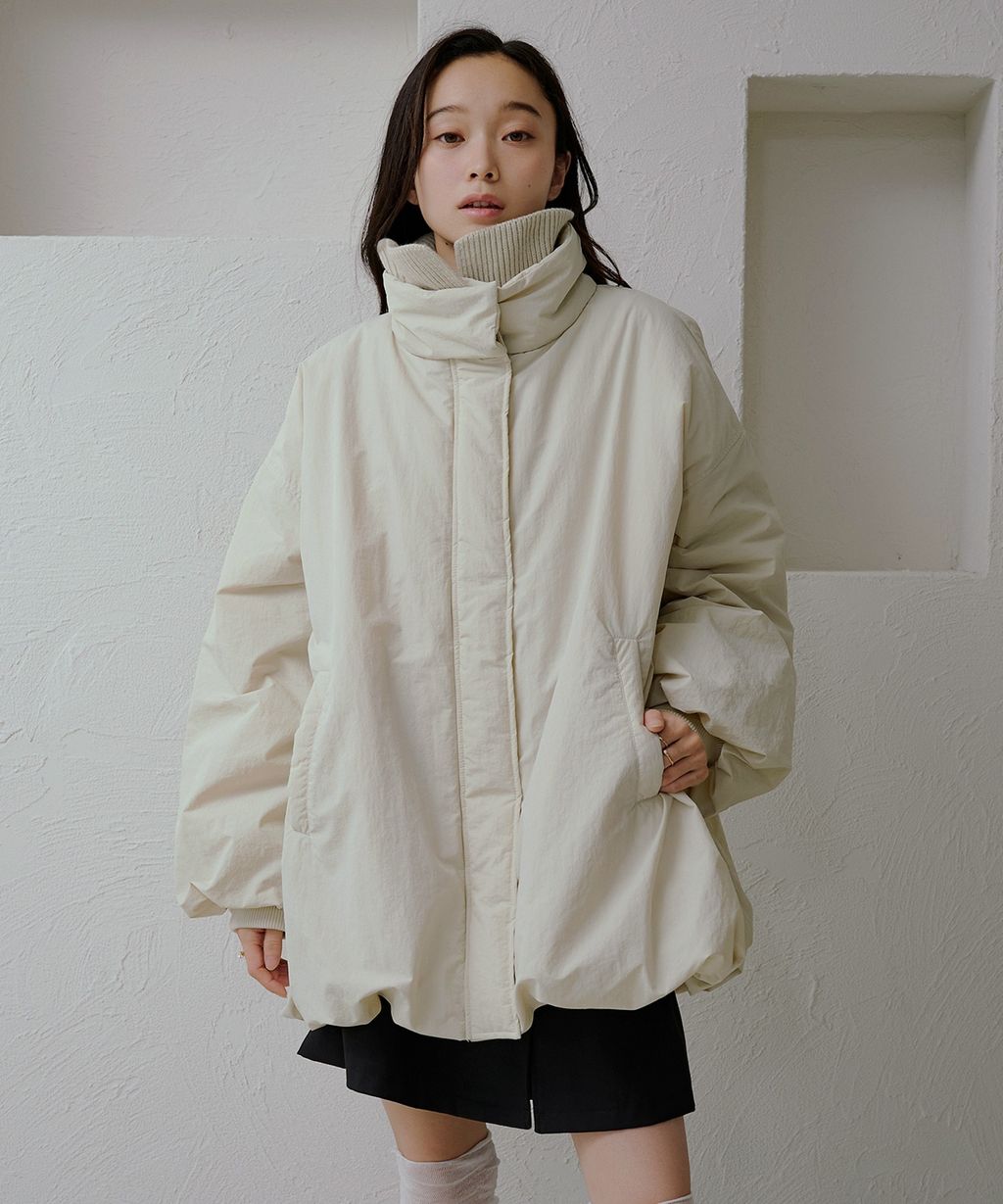 apres jour clair 寬鬆版型中棉保暖防風氣球外套_16