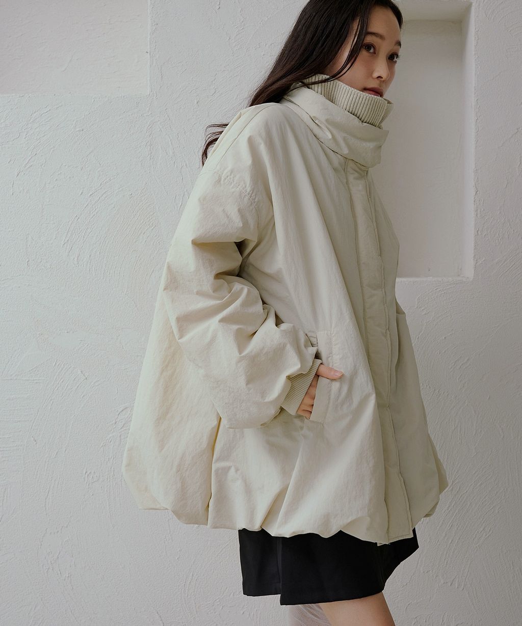 apres jour clair 寬鬆版型中棉保暖防風氣球外套_18