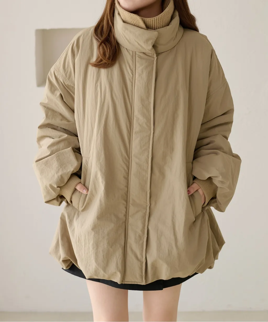 apres jour clair 寬鬆版型中棉保暖防風氣球外套_71