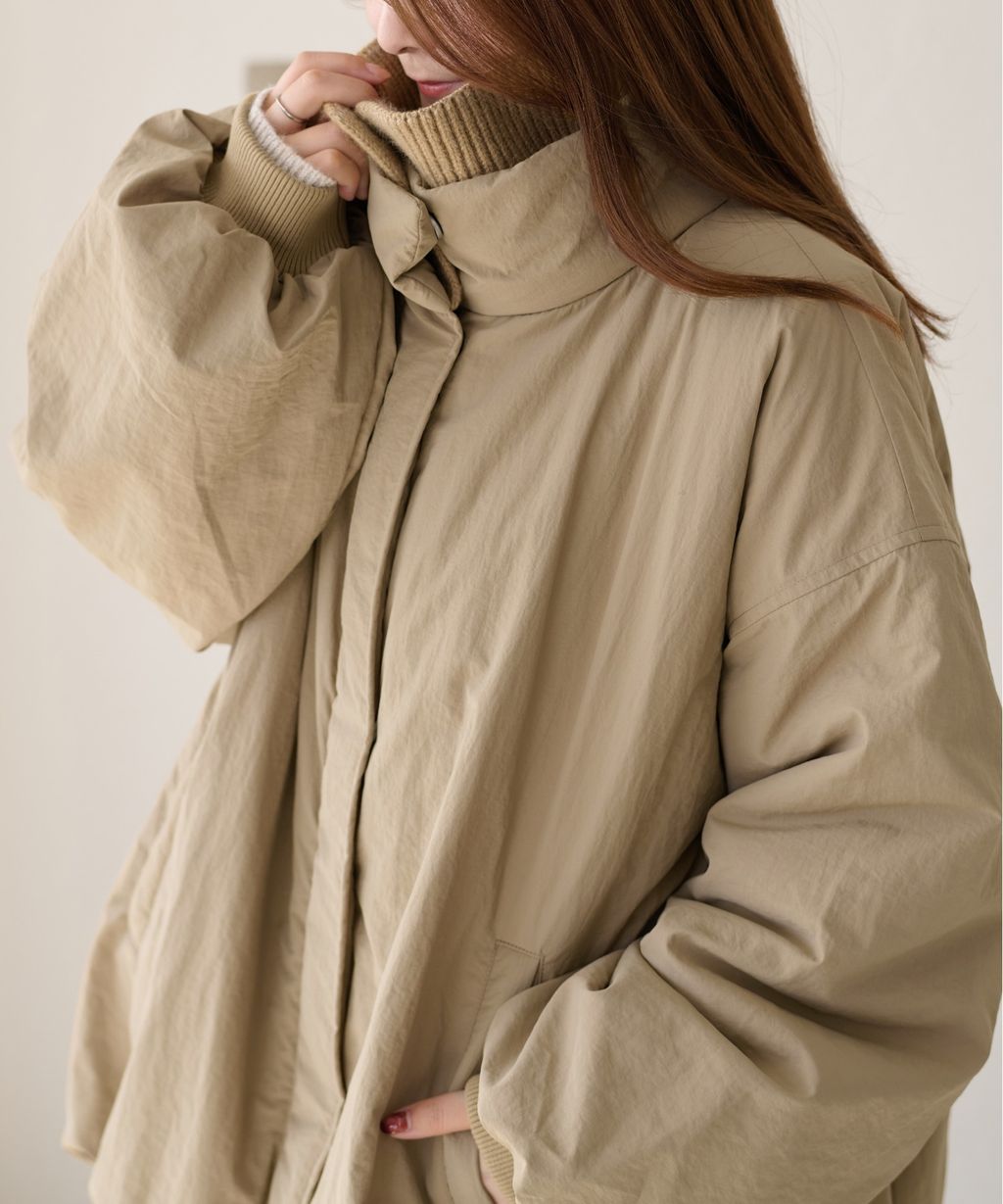 apres jour clair 寬鬆版型中棉保暖防風氣球外套_69