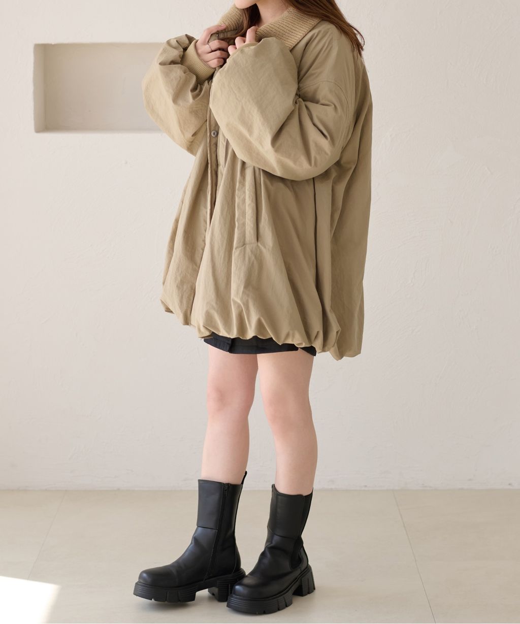 apres jour clair 寬鬆版型中棉保暖防風氣球外套_60