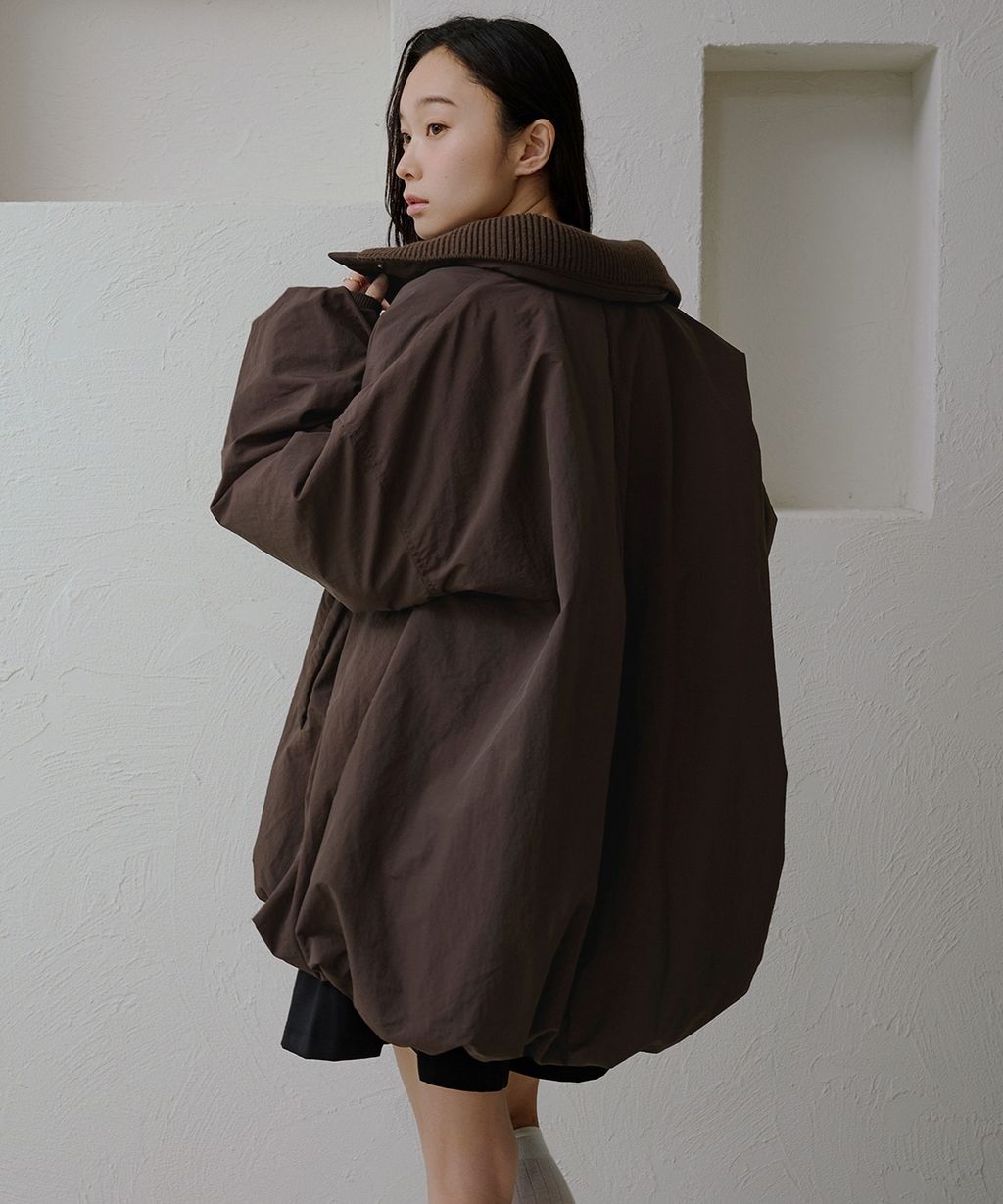 apres jour clair 寬鬆版型中棉保暖防風氣球外套_53