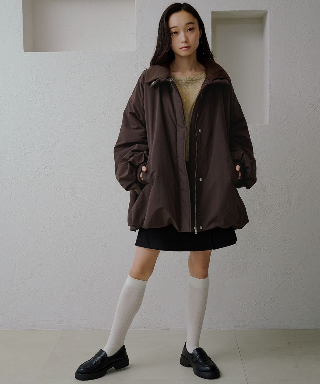 apres jour clair 寬鬆版型中棉保暖防風氣球外套_54