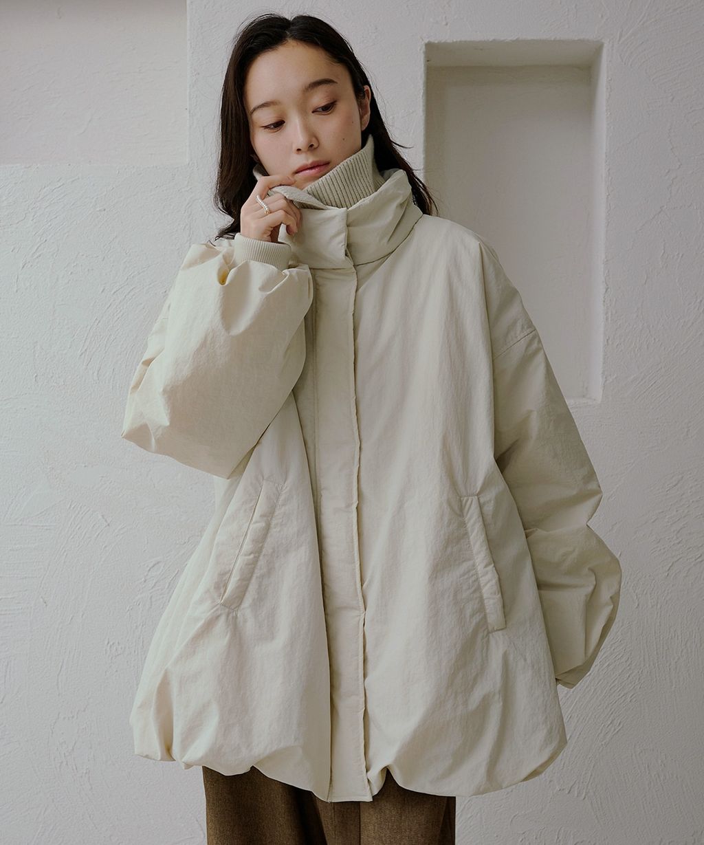 apres jour clair 寬鬆版型中棉保暖防風氣球外套_28