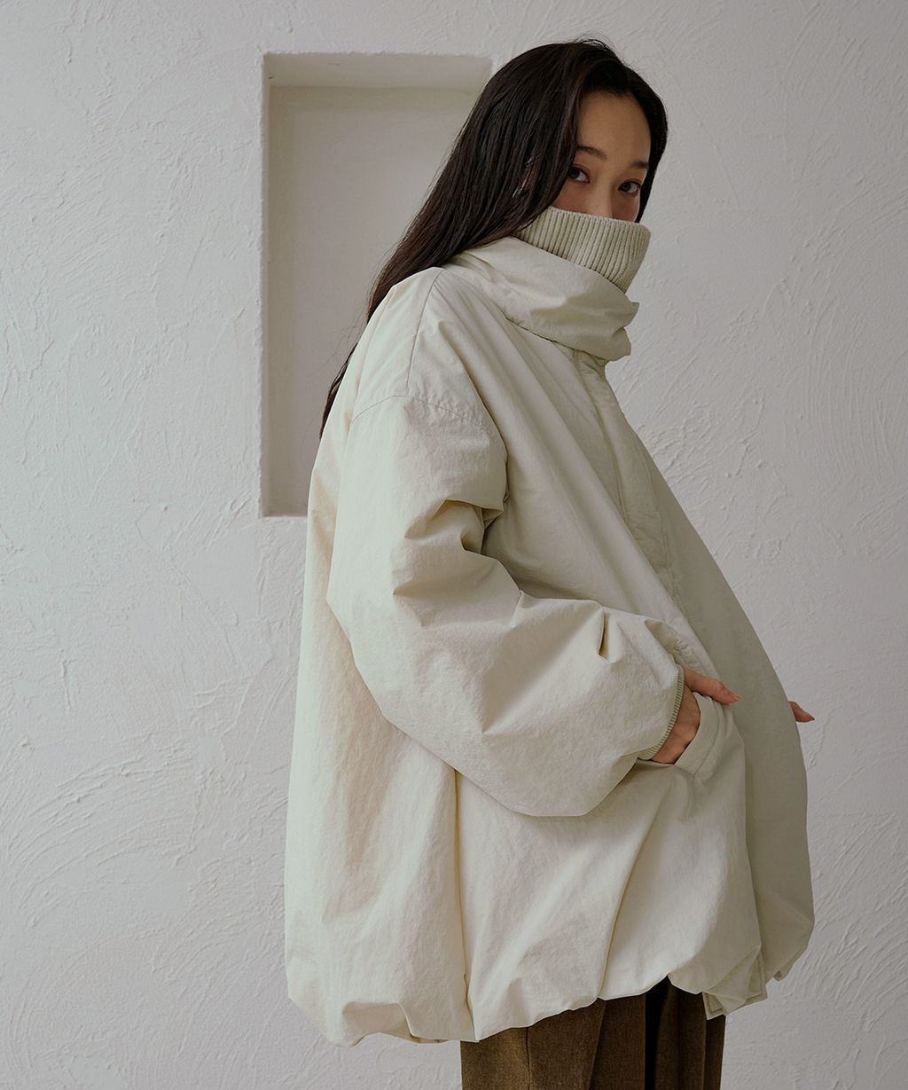 apres jour clair 寬鬆版型中棉保暖防風氣球外套_30
