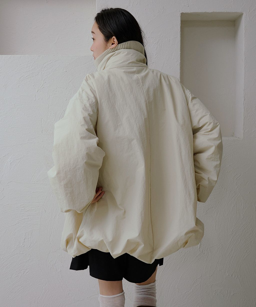 apres jour clair 寬鬆版型中棉保暖防風氣球外套_27