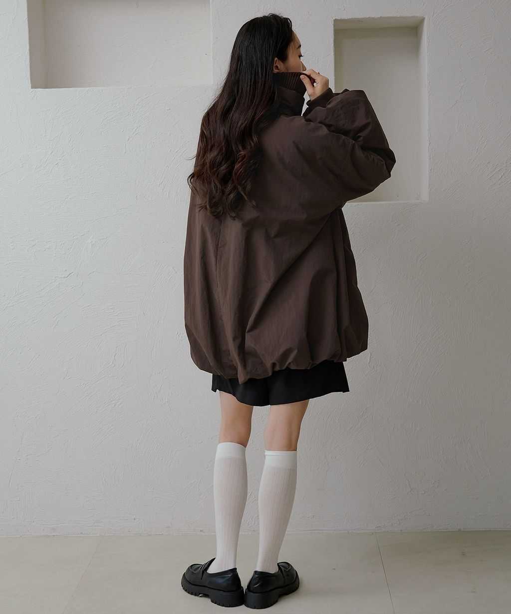 apres jour clair 寬鬆版型中棉保暖防風氣球外套_47