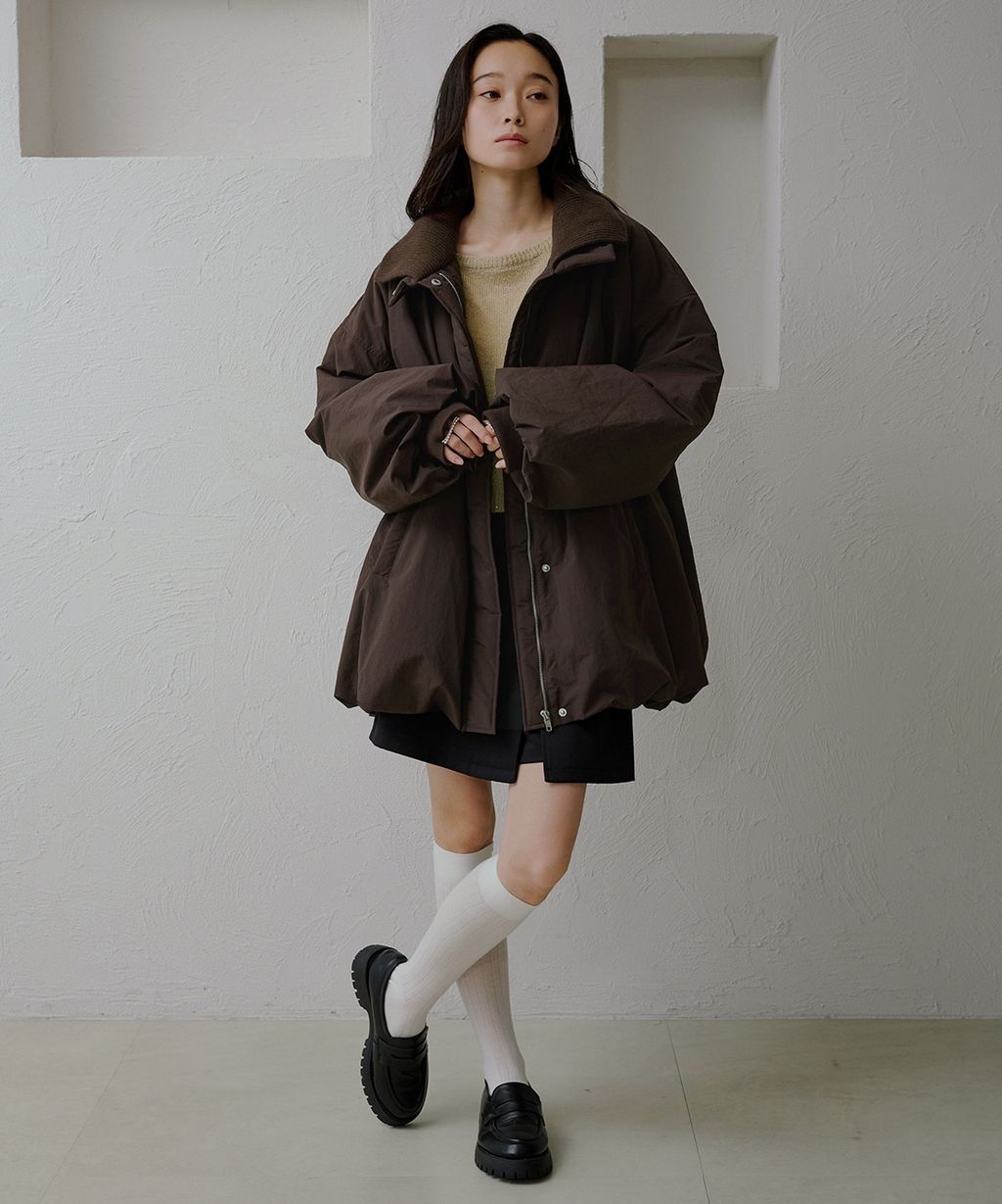 apres jour clair 寬鬆版型中棉保暖防風氣球外套_55