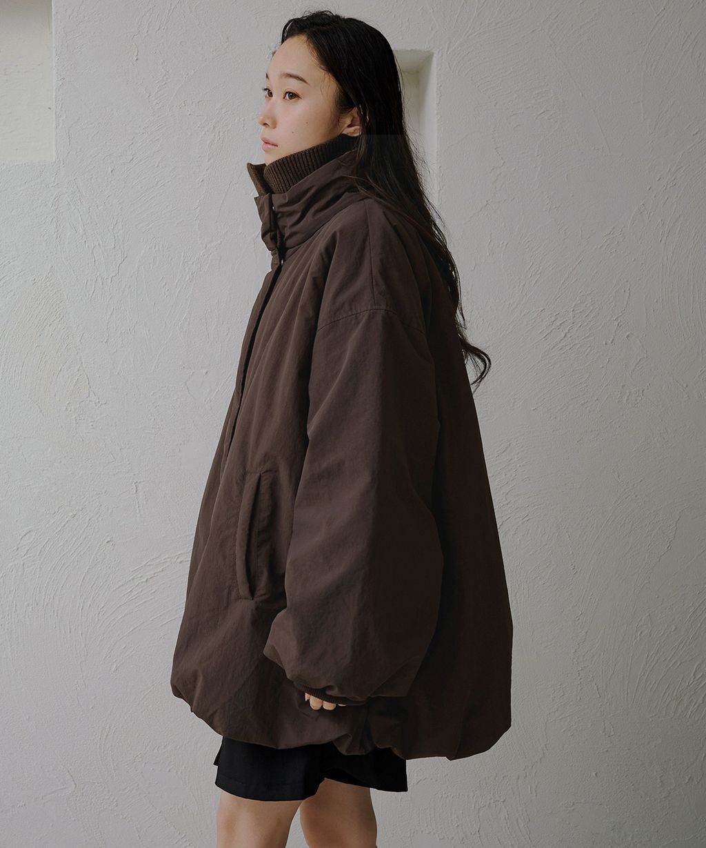 apres jour clair 寬鬆版型中棉保暖防風氣球外套_42