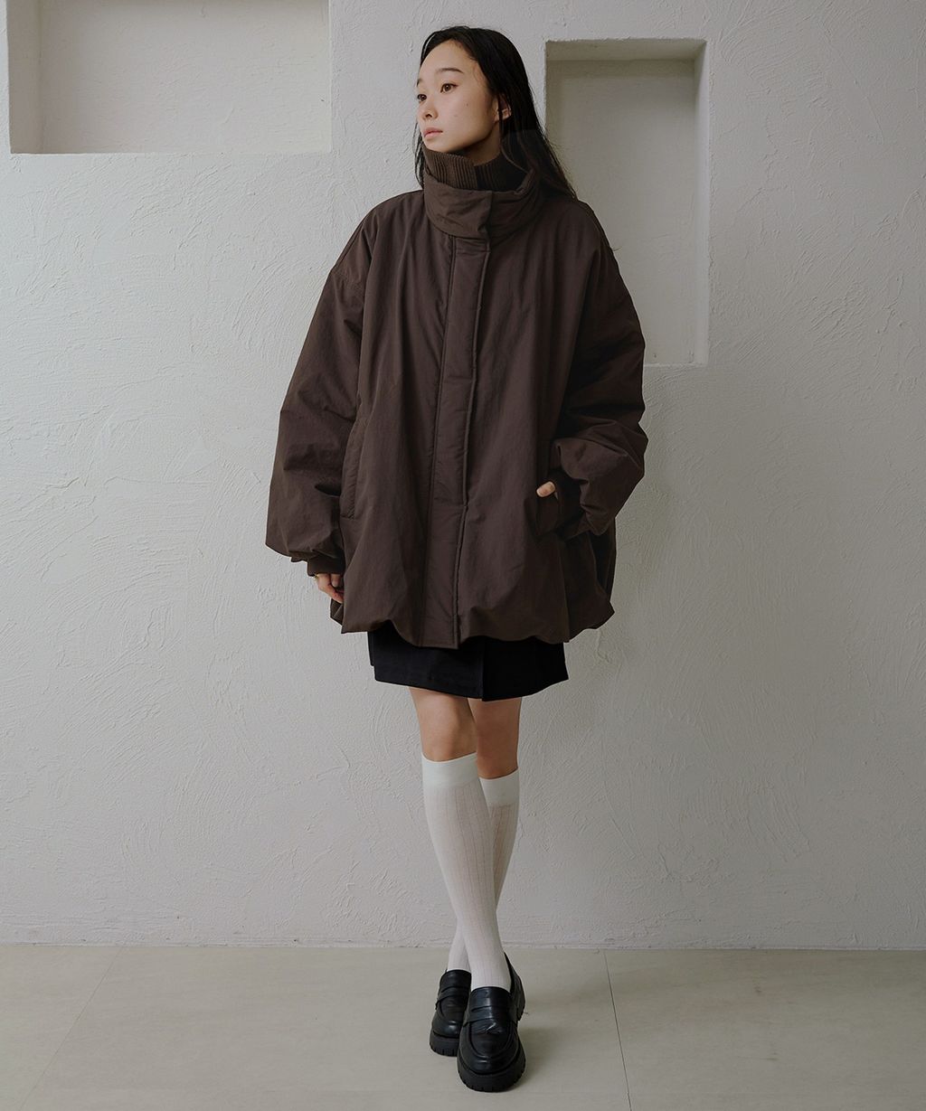 apres jour clair 寬鬆版型中棉保暖防風氣球外套_44