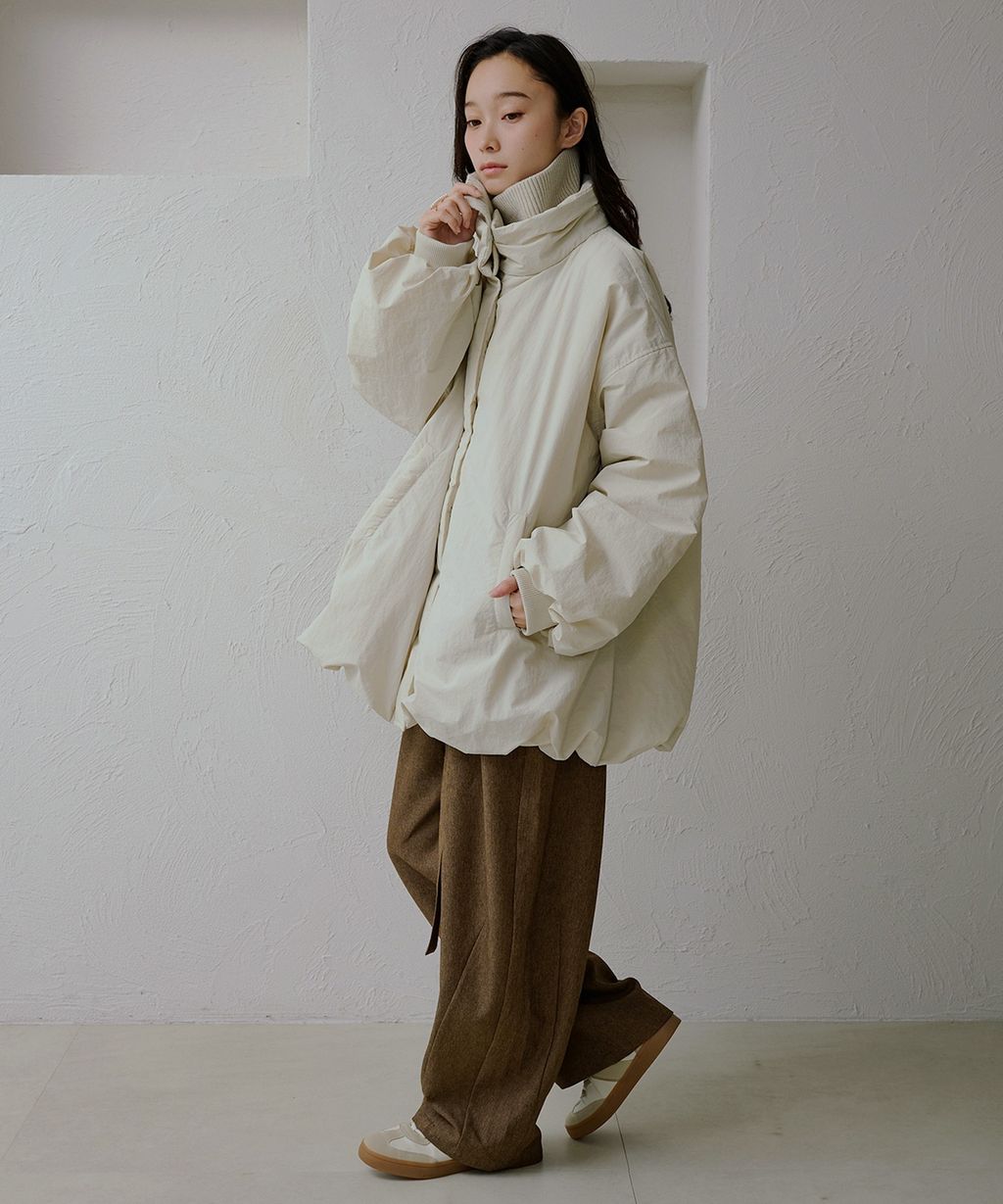 apres jour clair 寬鬆版型中棉保暖防風氣球外套_32