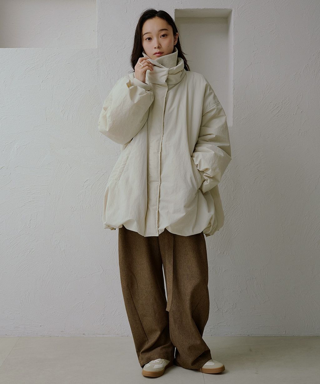 apres jour clair 寬鬆版型中棉保暖防風氣球外套_31
