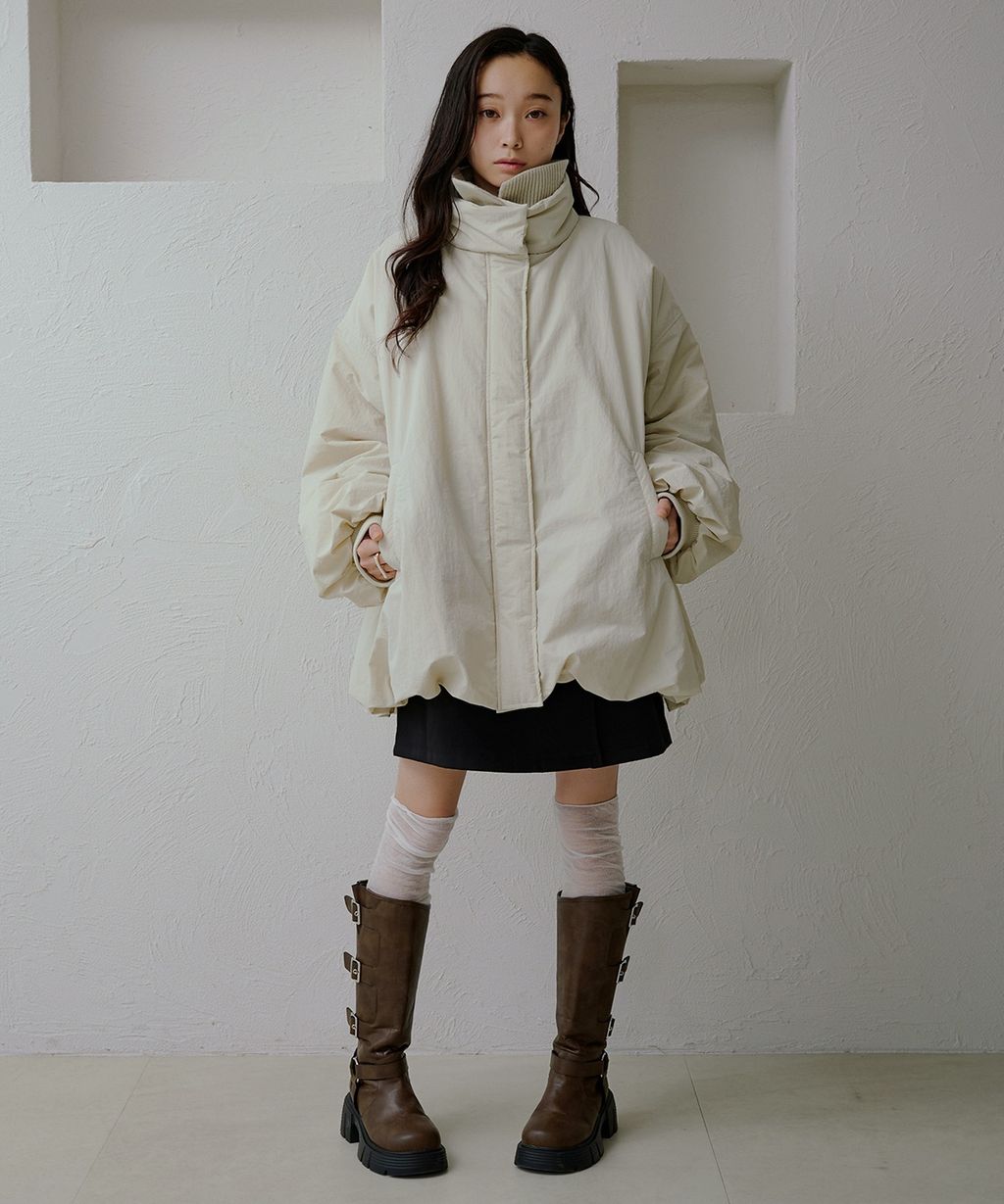 apres jour clair 寬鬆版型中棉保暖防風氣球外套_19
