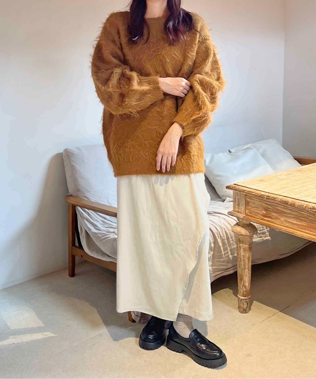 apres jour clair 2WAY毛絨感蕾絲綁帶針織開襟外套_30