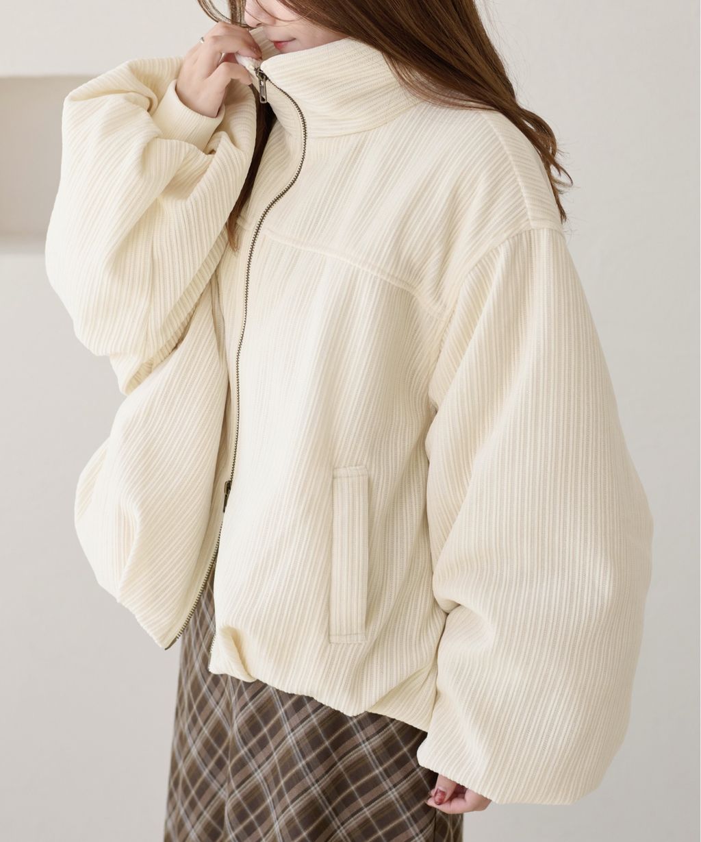 apres jour clair 雙拉鍊中綿保暖氣球外套_3