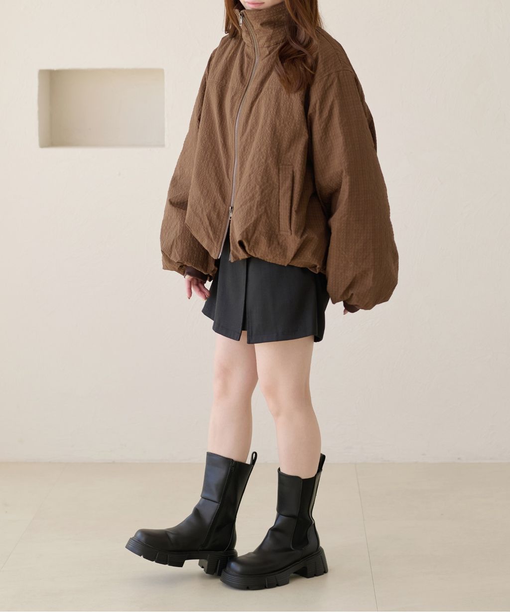 apres jour clair 雙拉鍊中綿保暖氣球外套_5