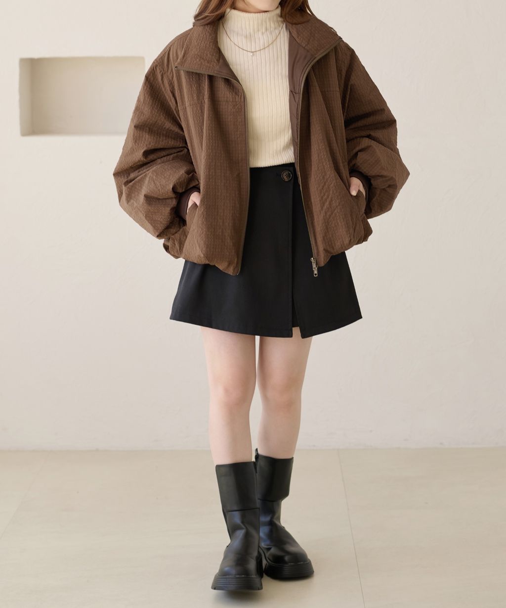 apres jour clair 雙拉鍊中綿保暖氣球外套_16