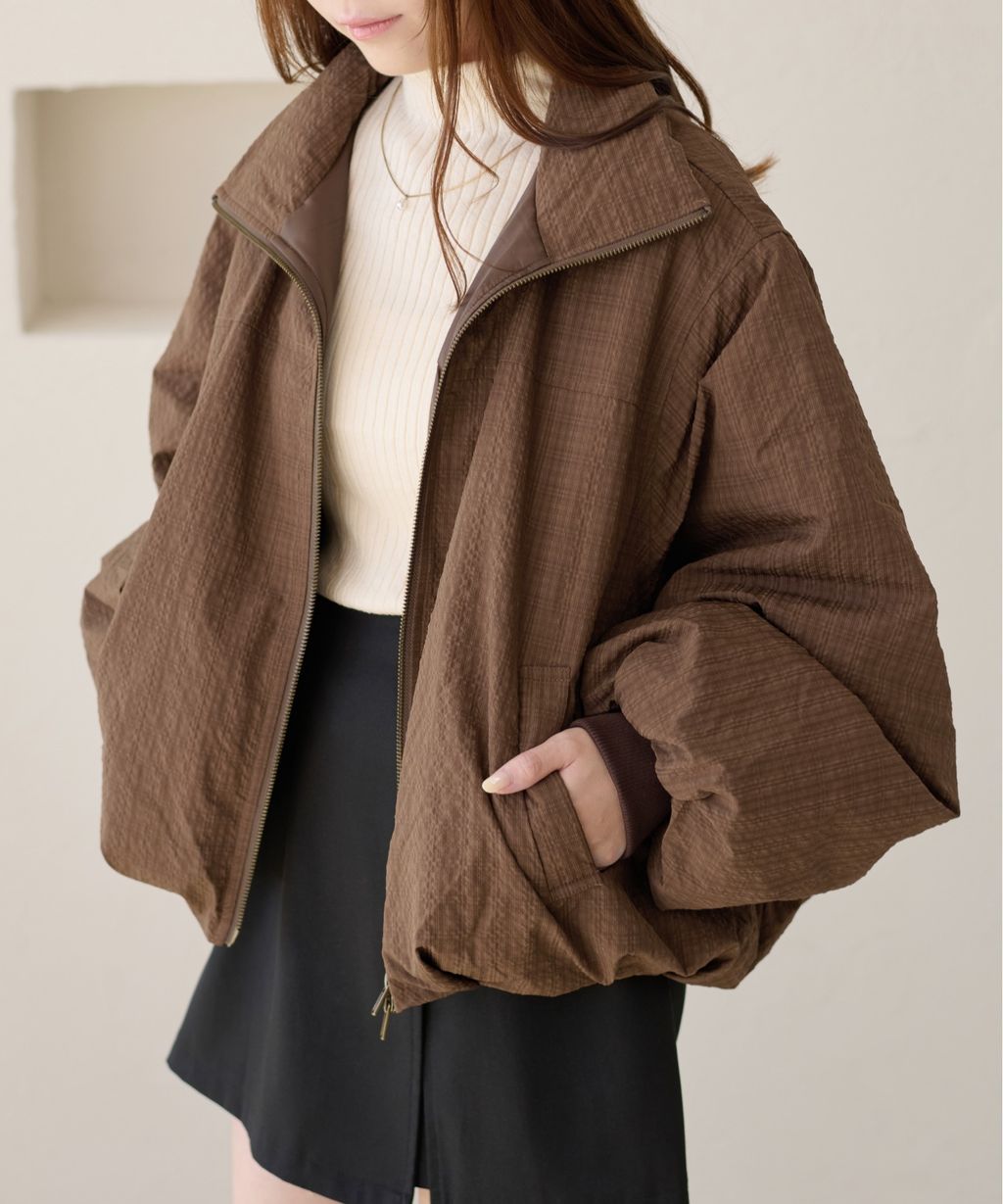 apres jour clair 雙拉鍊中綿保暖氣球外套_19