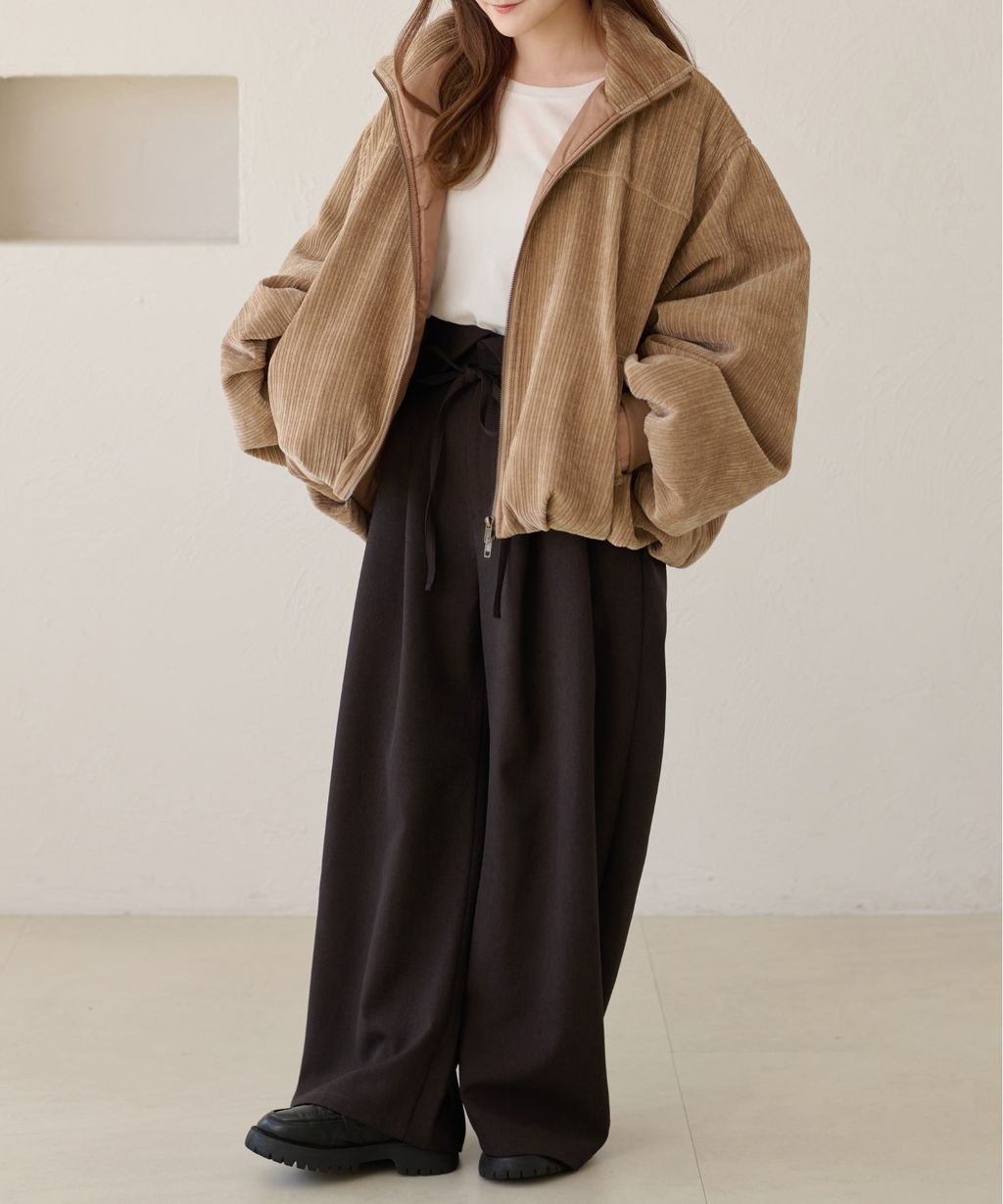 apres jour clair 雙拉鍊中綿保暖氣球外套_45