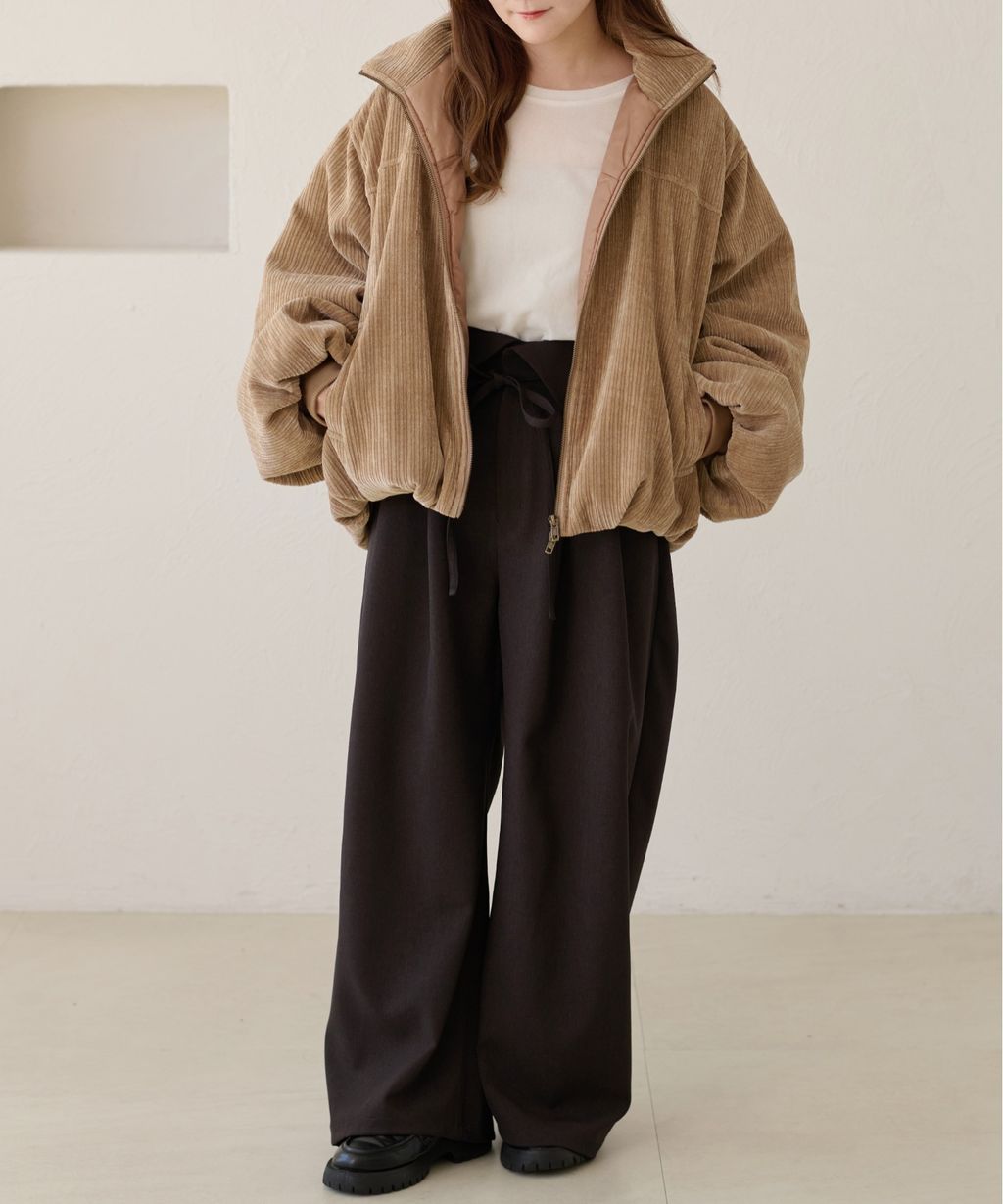 apres jour clair 雙拉鍊中綿保暖氣球外套_44