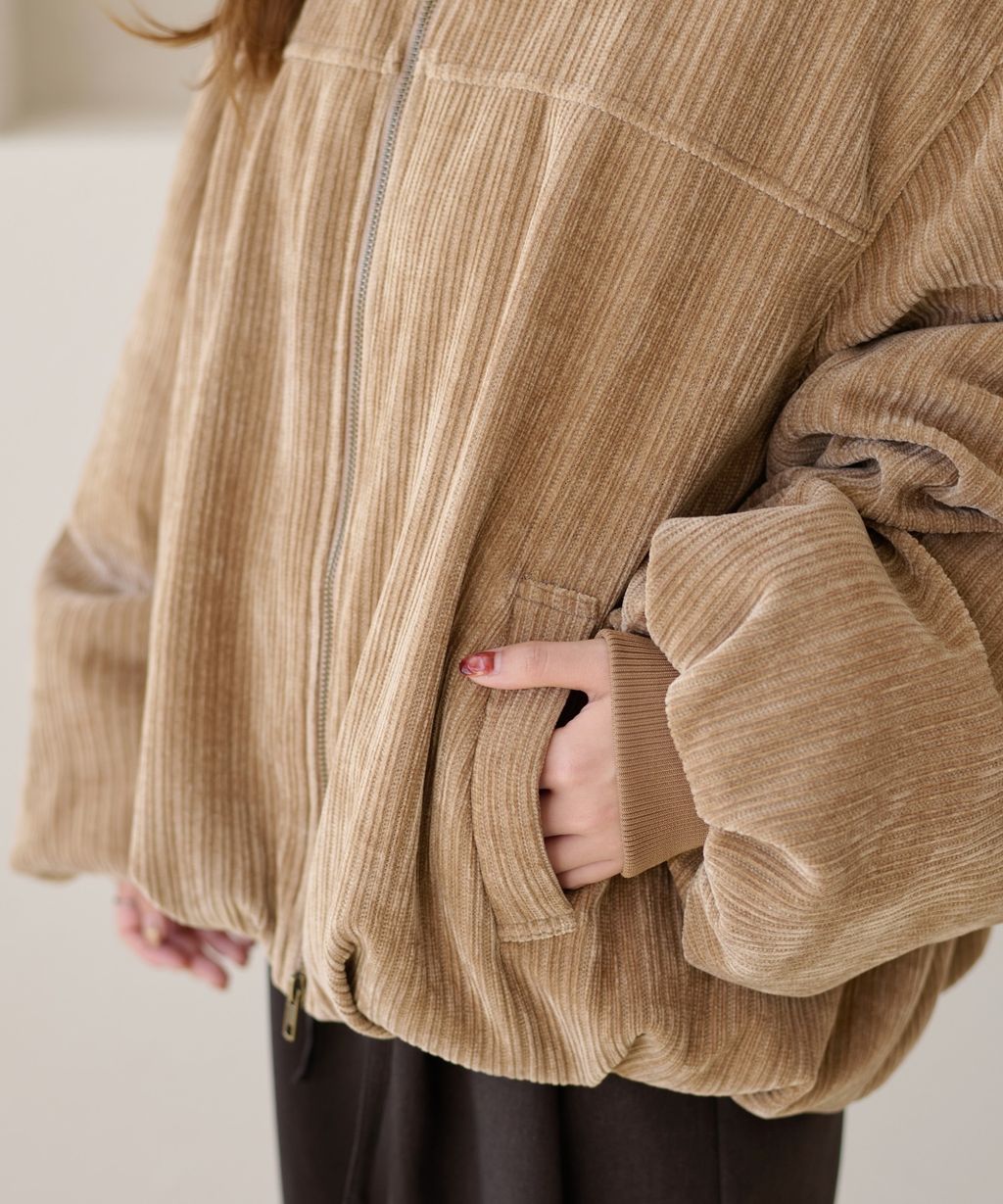 apres jour clair 雙拉鍊中綿保暖氣球外套_43