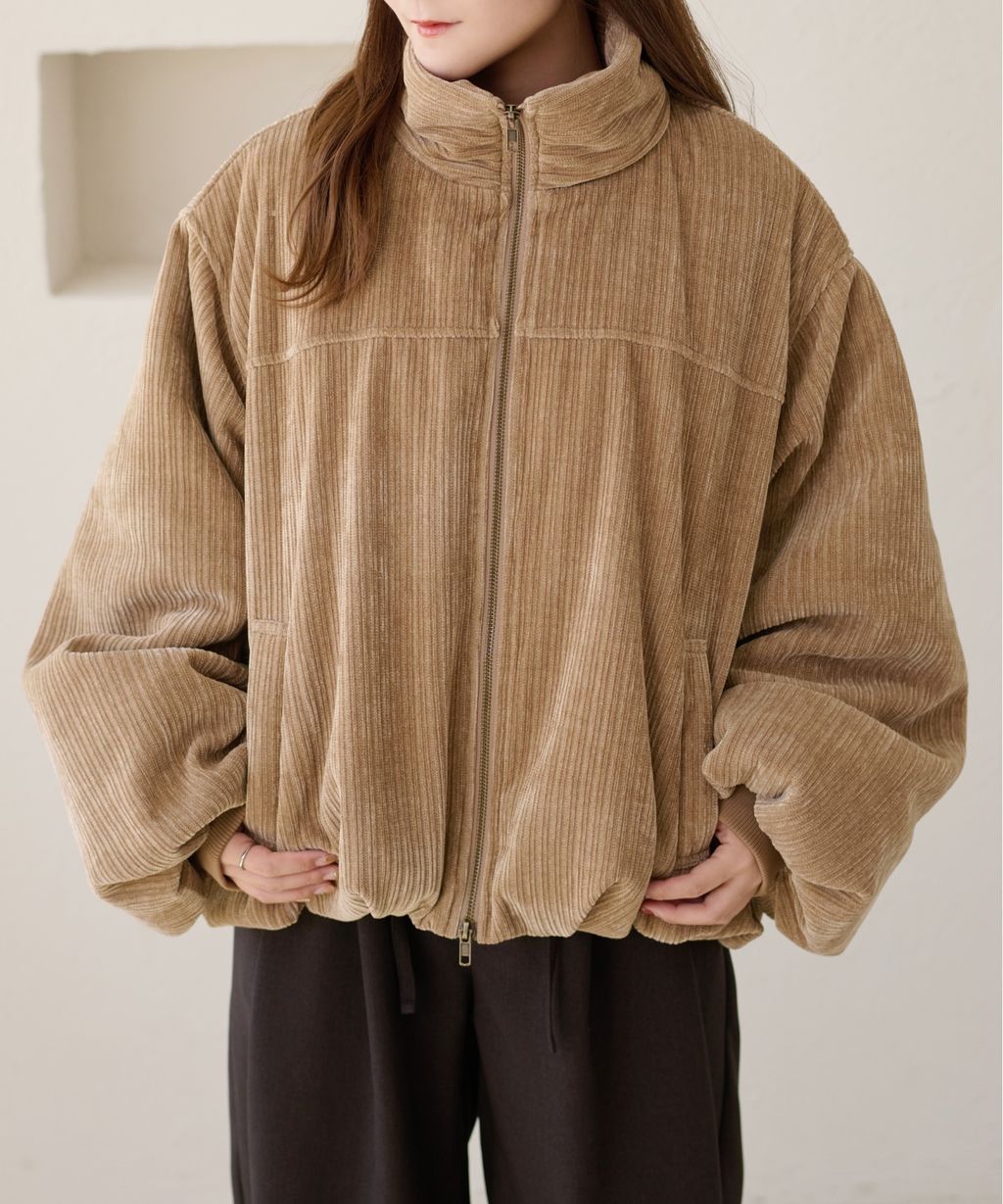 apres jour clair 雙拉鍊中綿保暖氣球外套_40