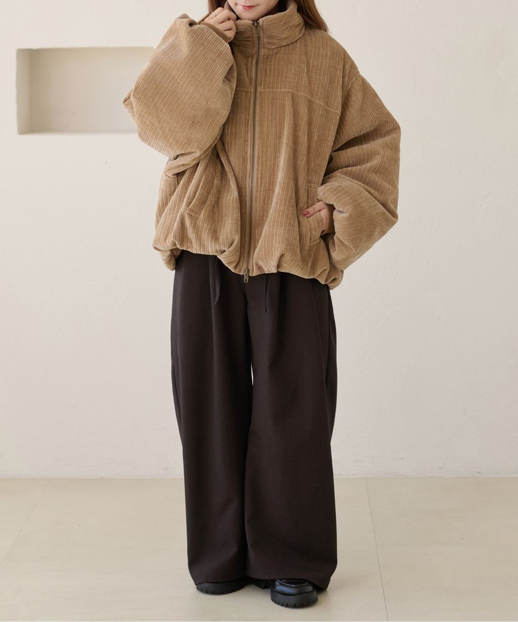 apres jour clair 雙拉鍊中綿保暖氣球外套_35