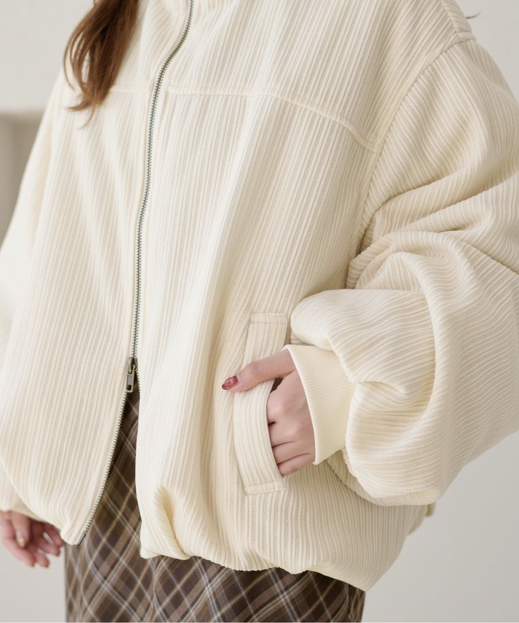 apres jour clair 雙拉鍊中綿保暖氣球外套_28