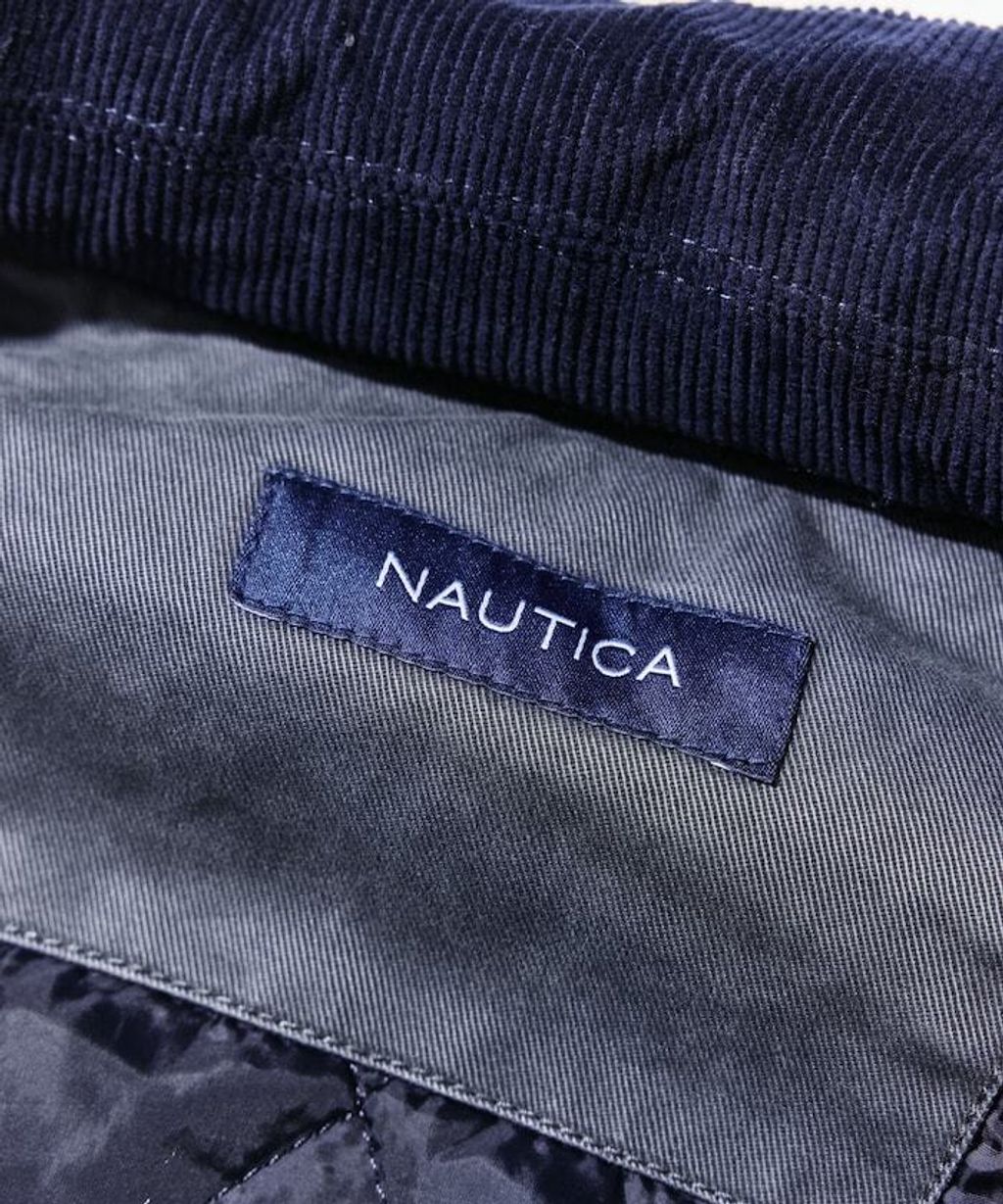 NAUTICA 中綿水染復古刷舊卡其布拉鍊飛行工裝感外套_34
