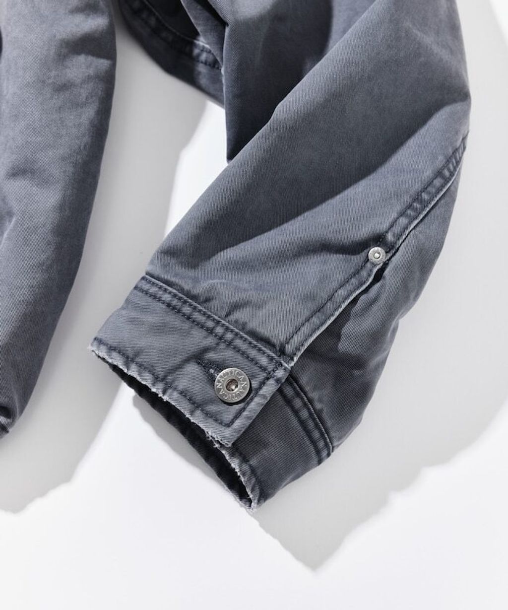 NAUTICA 中綿水染復古刷舊卡其布拉鍊飛行工裝感外套_27