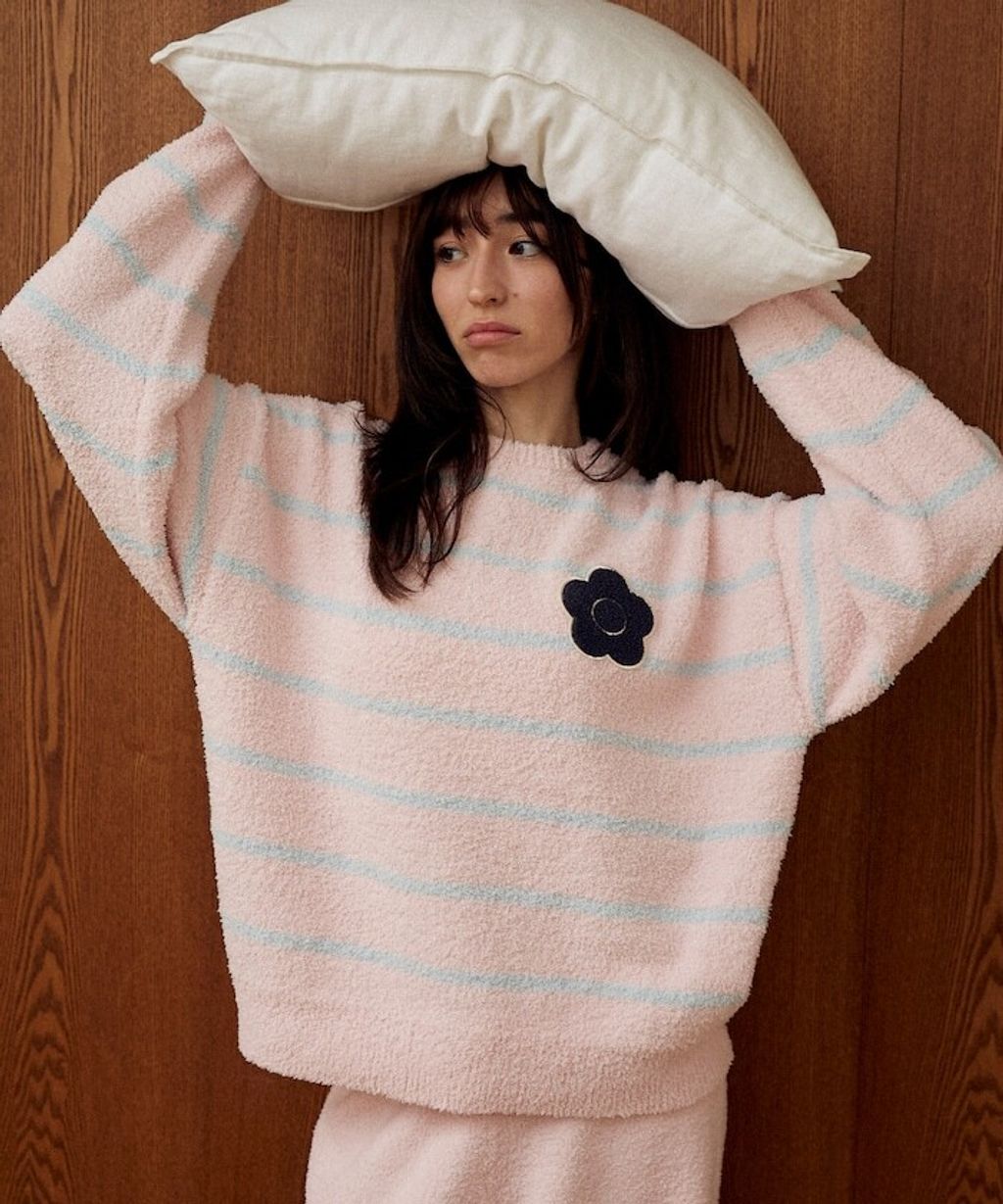 MARY QUANT 保暖蓬鬆柔軟親膚絨毛居家套裝(上衣＋長褲)_2