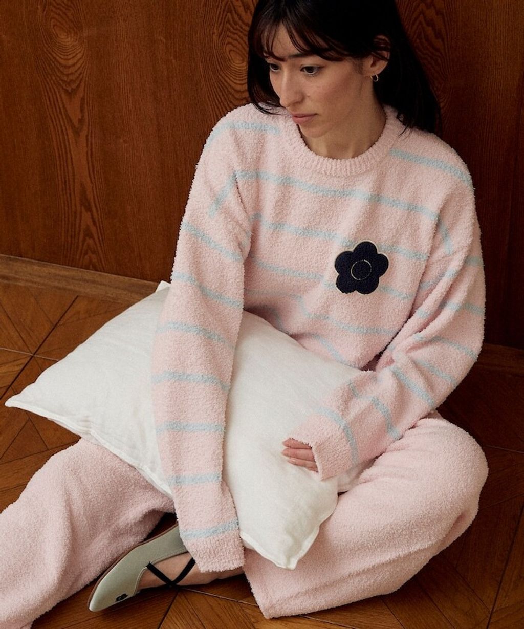 MARY QUANT 保暖蓬鬆柔軟親膚絨毛居家套裝(上衣＋長褲)_14