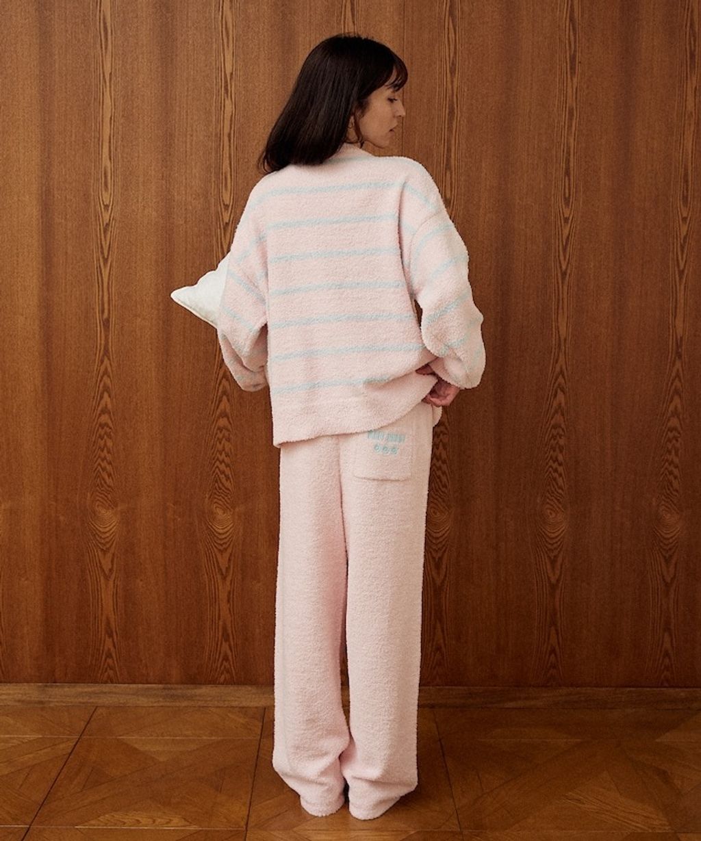 MARY QUANT 保暖蓬鬆柔軟親膚絨毛居家套裝(上衣＋長褲)_13