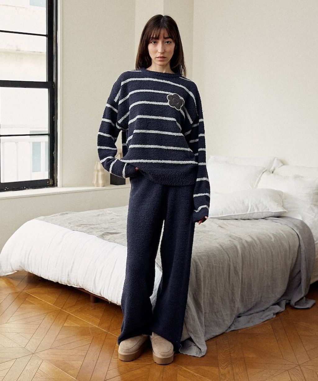 MARY QUANT 保暖蓬鬆柔軟親膚絨毛居家套裝(上衣＋長褲)_49