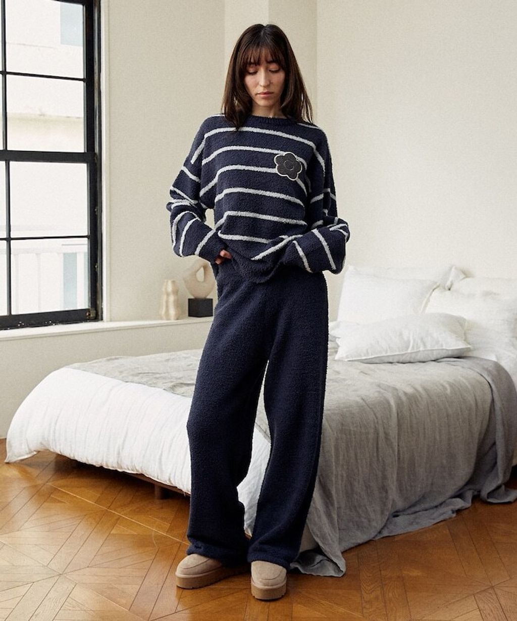 MARY QUANT 保暖蓬鬆柔軟親膚絨毛居家套裝(上衣＋長褲)_45