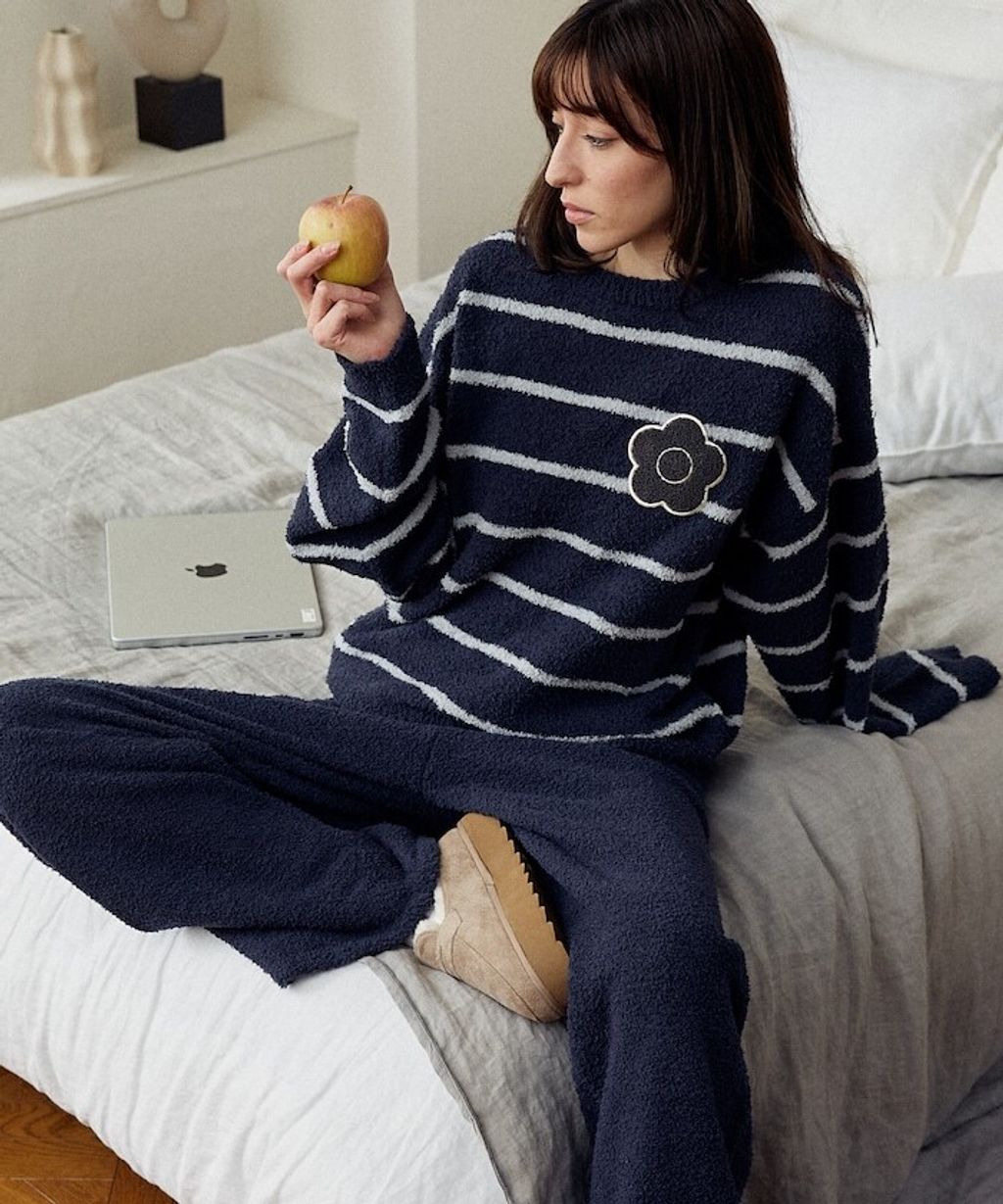 MARY QUANT 保暖蓬鬆柔軟親膚絨毛居家套裝(上衣＋長褲)_48