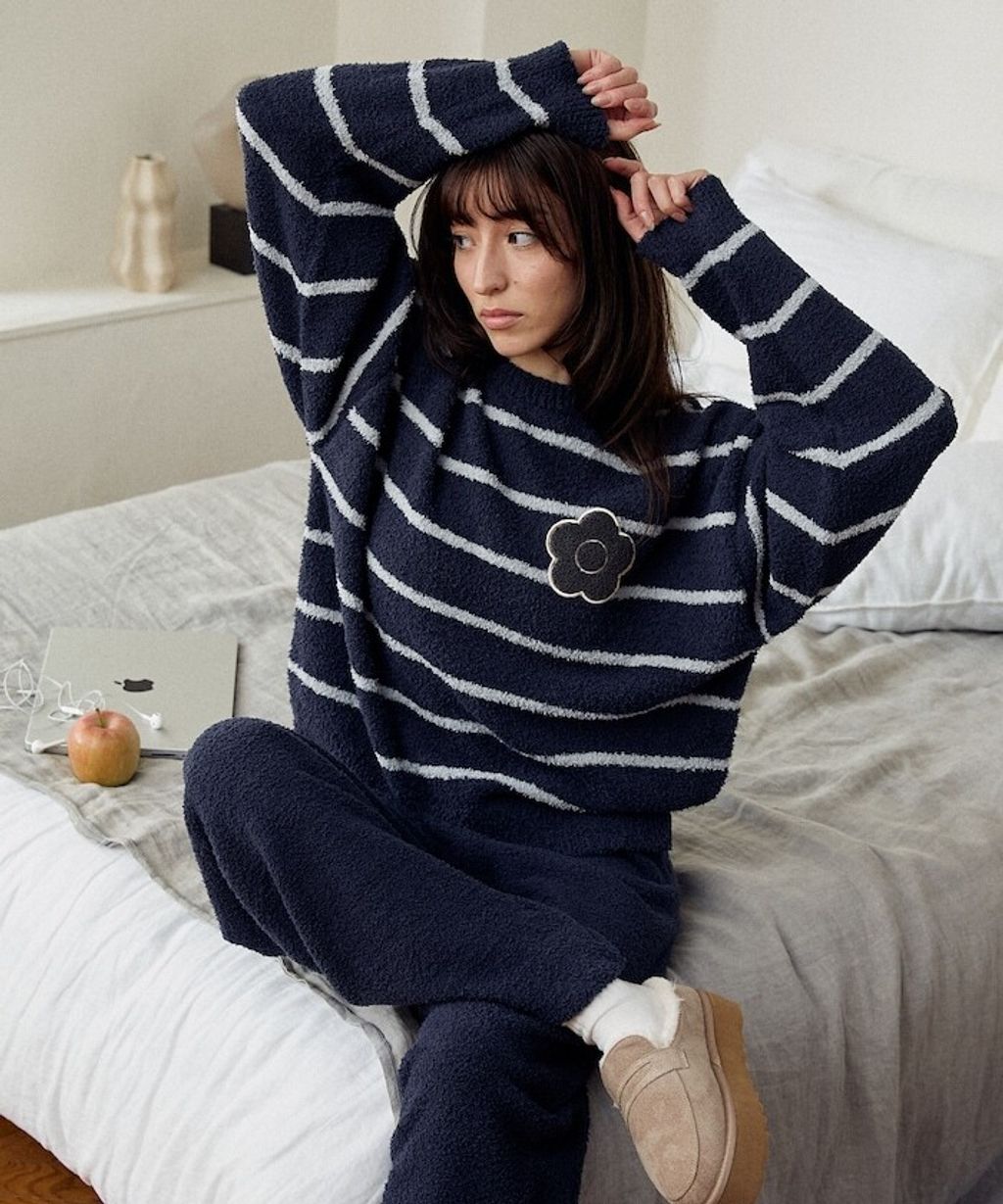 MARY QUANT 保暖蓬鬆柔軟親膚絨毛居家套裝(上衣＋長褲)_47