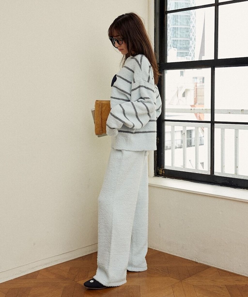 MARY QUANT 保暖蓬鬆柔軟親膚絨毛居家套裝(上衣＋長褲)_36