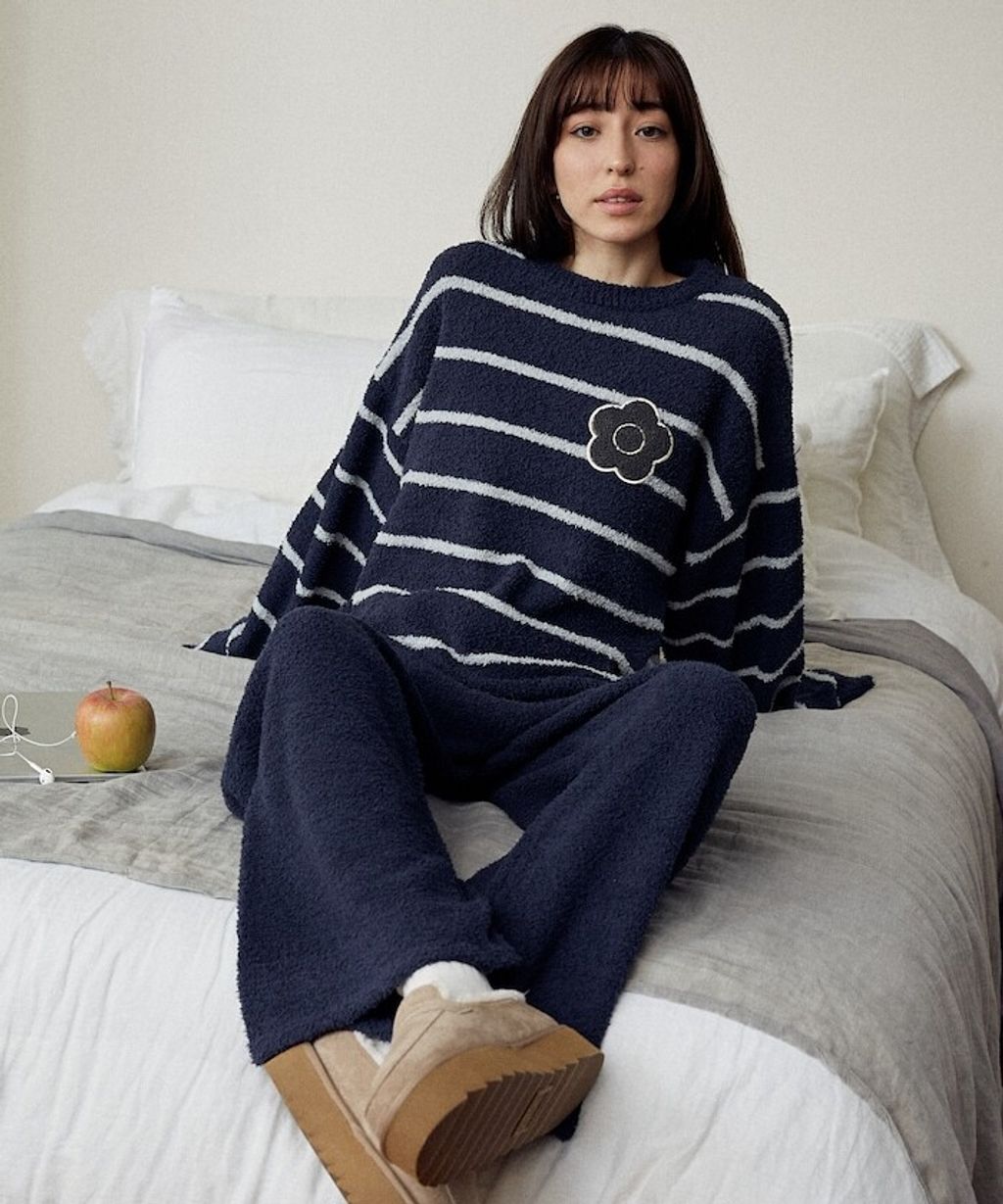 MARY QUANT 保暖蓬鬆柔軟親膚絨毛居家套裝(上衣＋長褲)_41